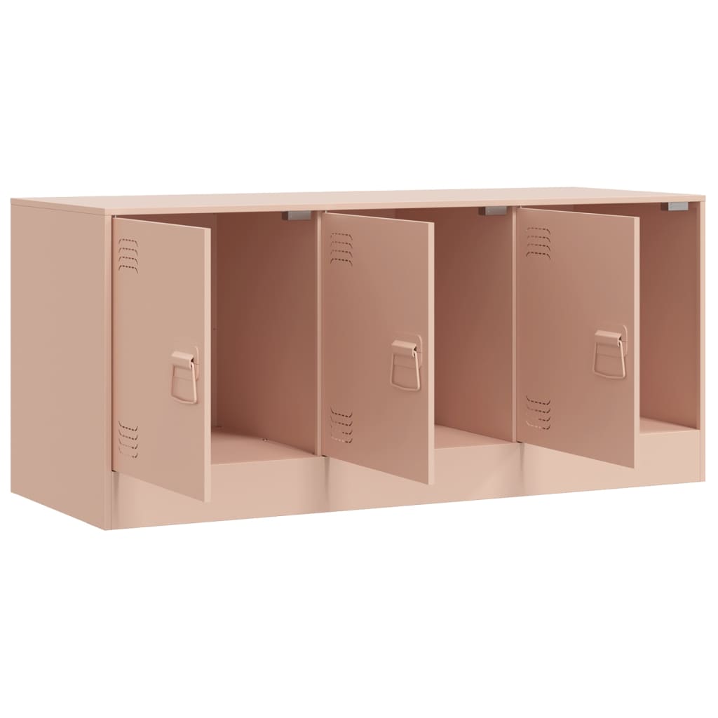 TV Cabinet Pink 99x39x44 cm Steel