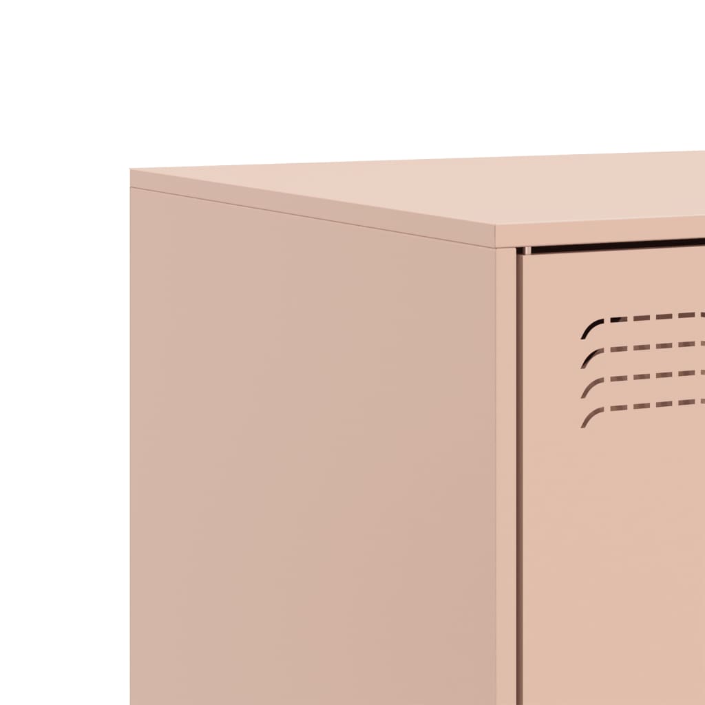 TV Cabinet Pink 99x39x44 cm Steel