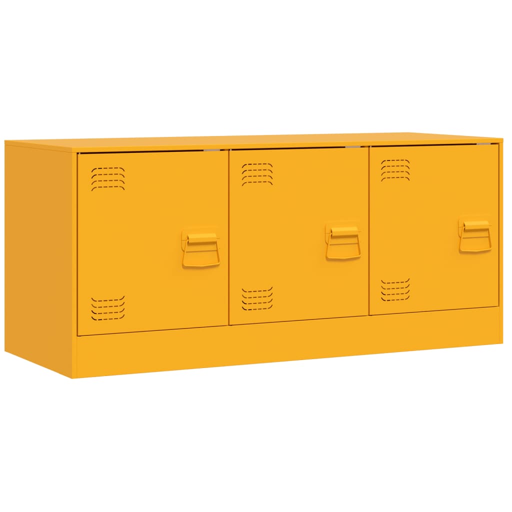 TV Cabinet Mustard Yellow 99x39x44 cm Steel
