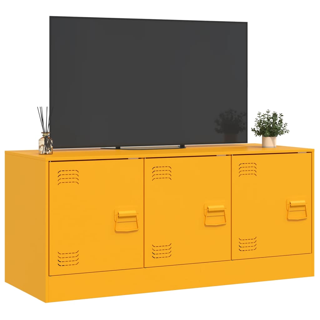 TV Cabinet Mustard Yellow 99x39x44 cm Steel