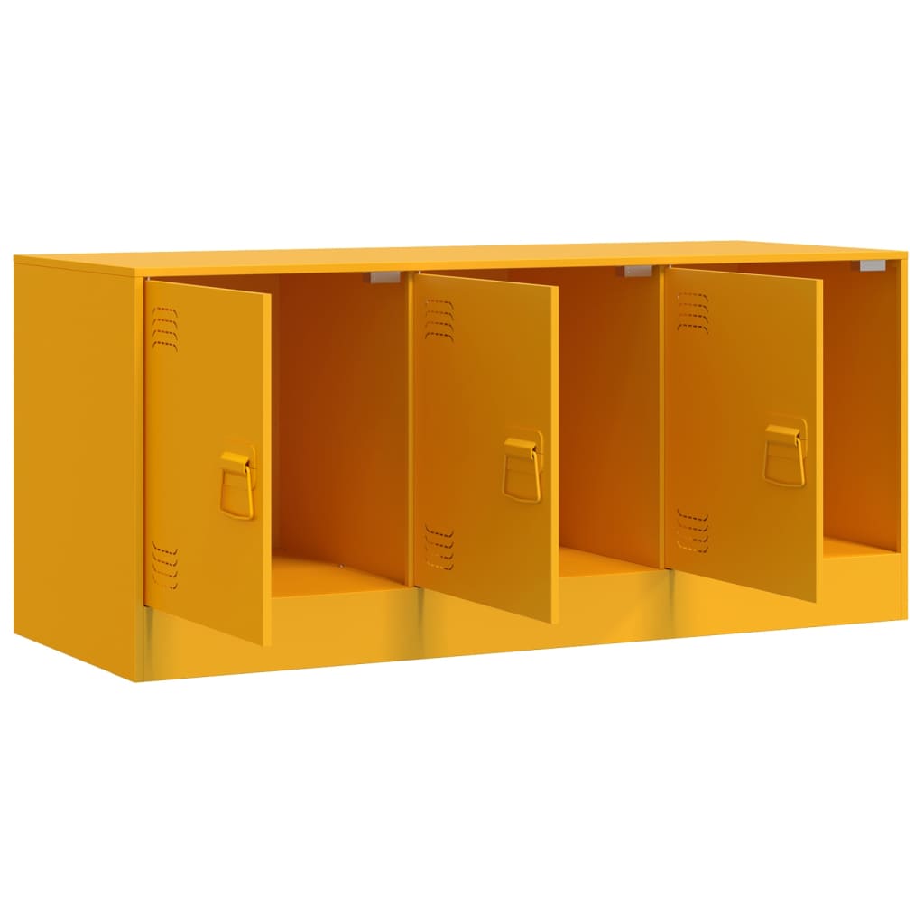 TV Cabinet Mustard Yellow 99x39x44 cm Steel
