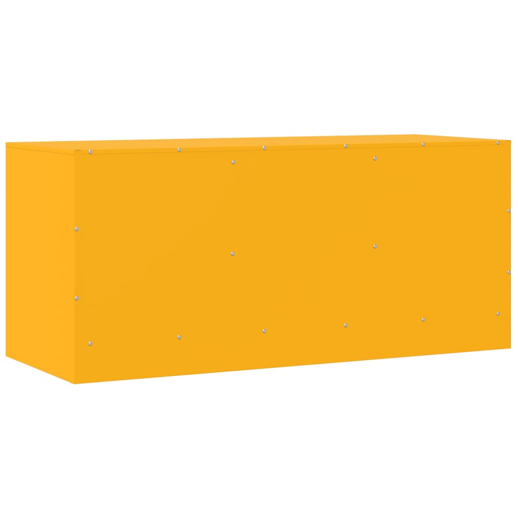 TV Cabinet Mustard Yellow 99x39x44 cm Steel