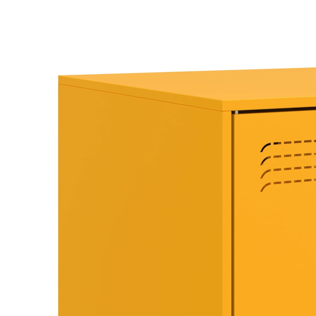 TV Cabinet Mustard Yellow 99x39x44 cm Steel