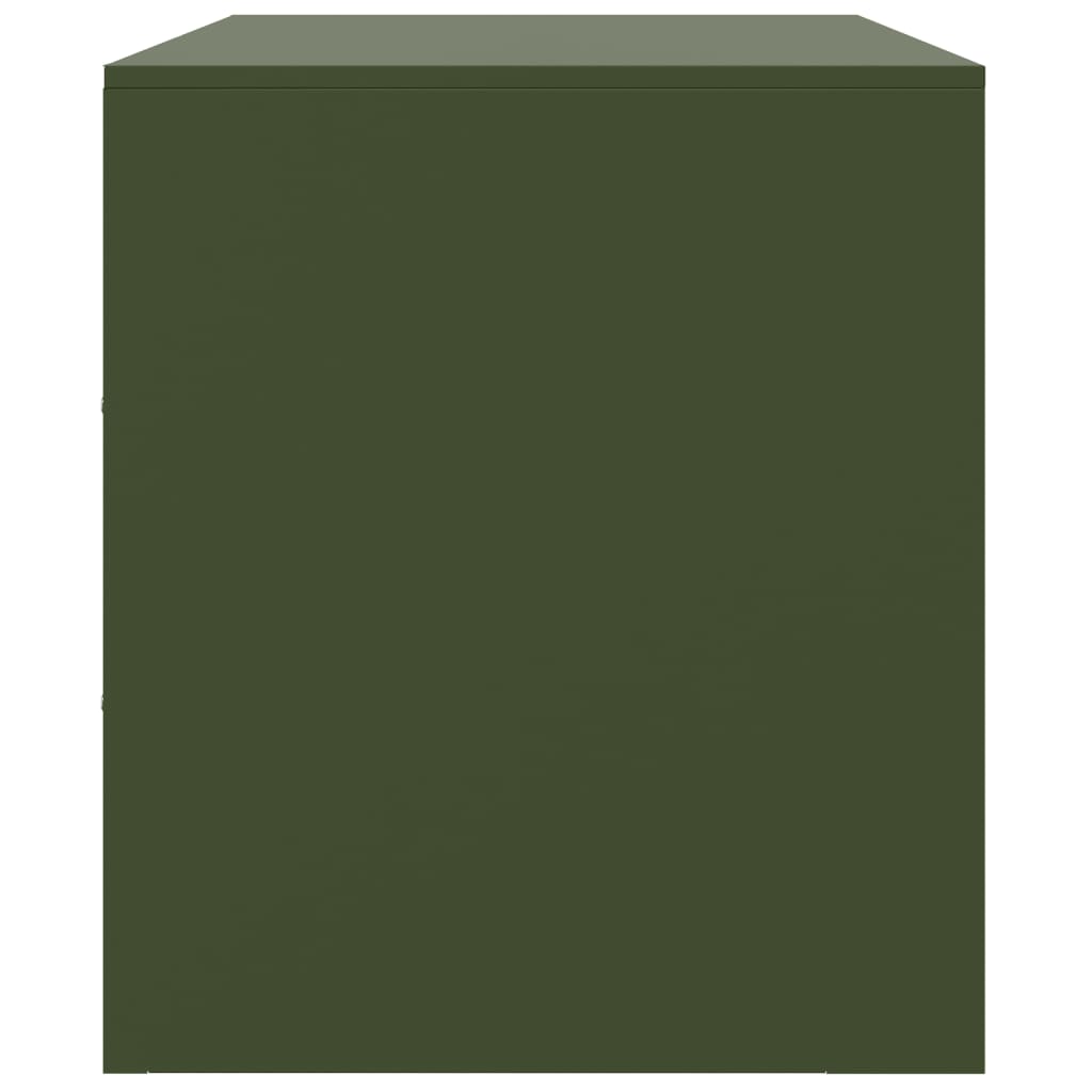 TV Cabinet Olive Green 99x39x44 cm Steel