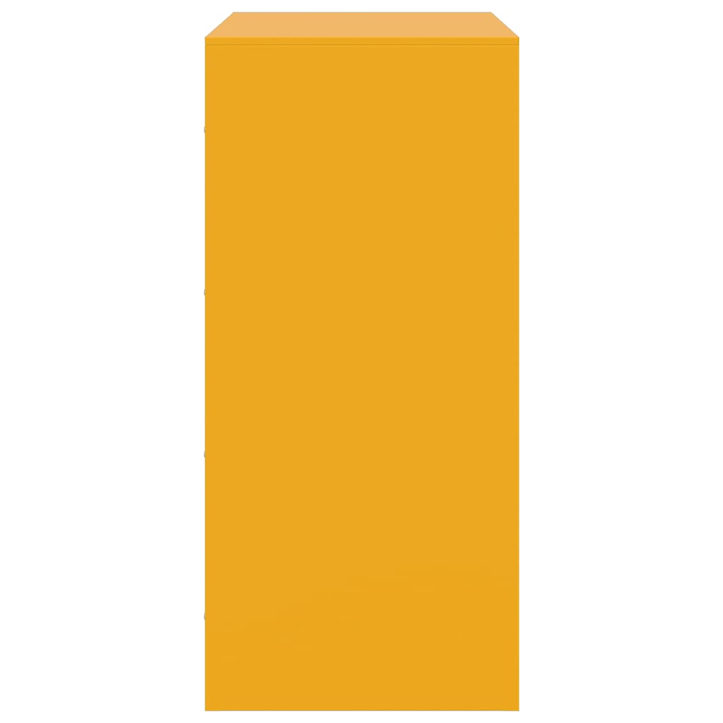 Mustard Yellow Steel Sideboard 67x39x83 cm - Modern & Stylish Storage