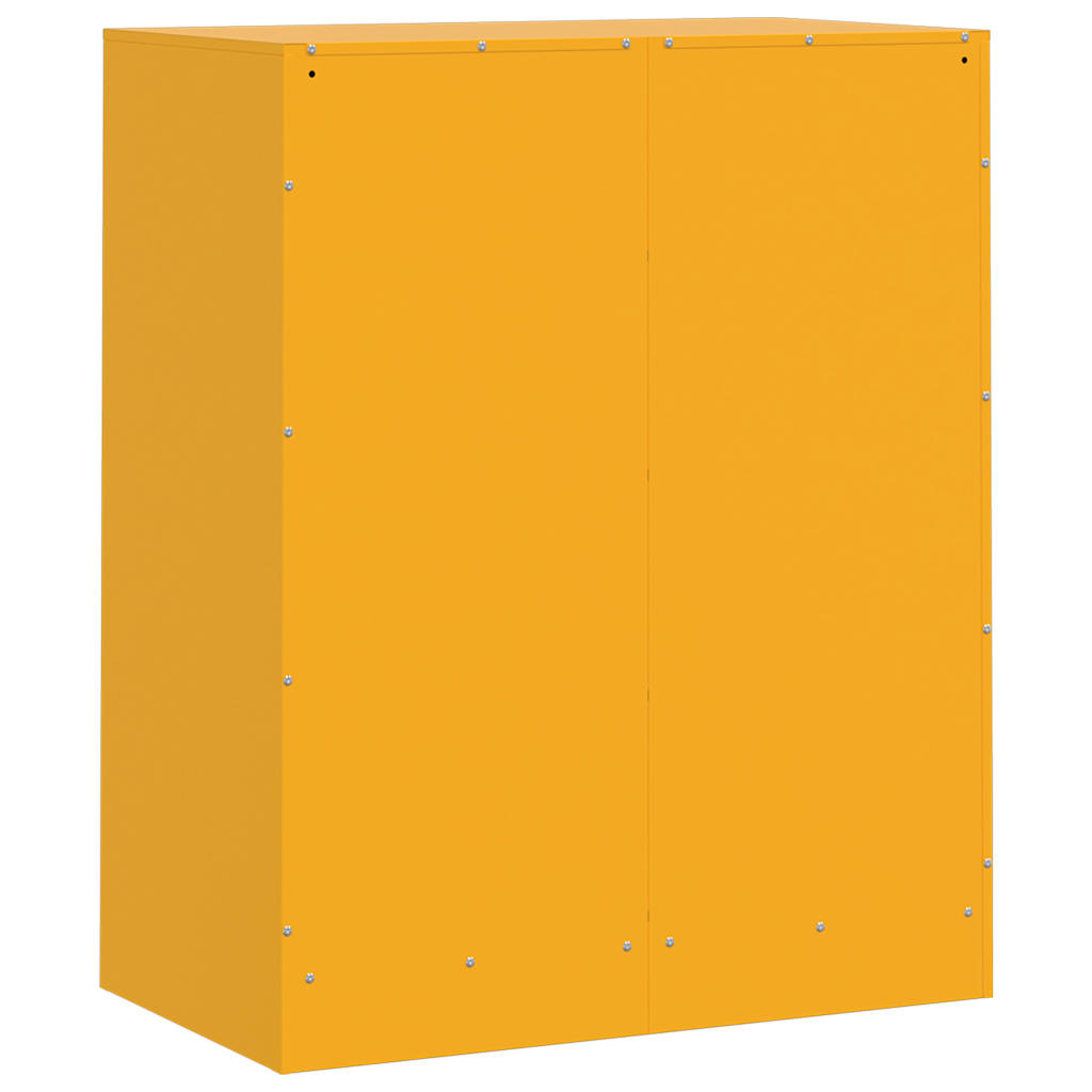 Mustard Yellow Steel Sideboard 67x39x83 cm - Modern & Stylish Storage