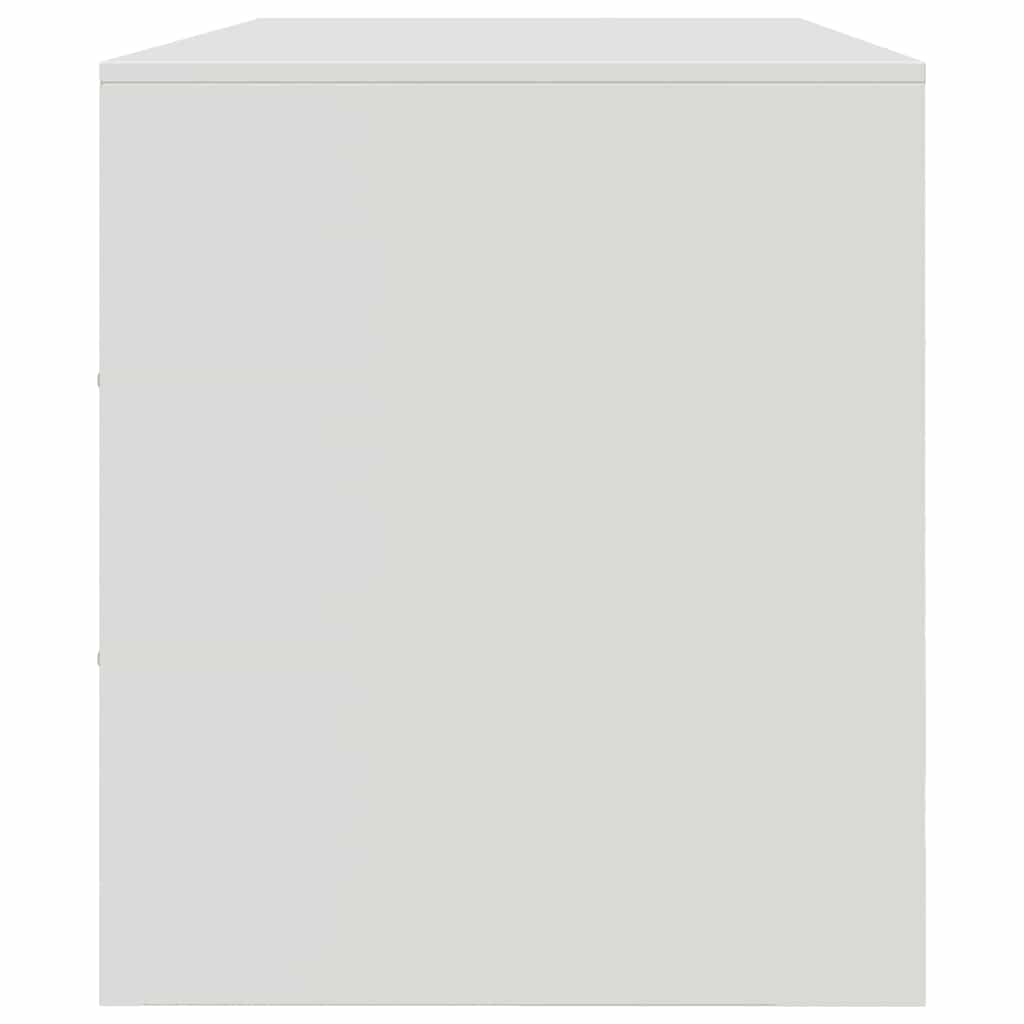 TV Cabinet White 99x39x44 cm Steel