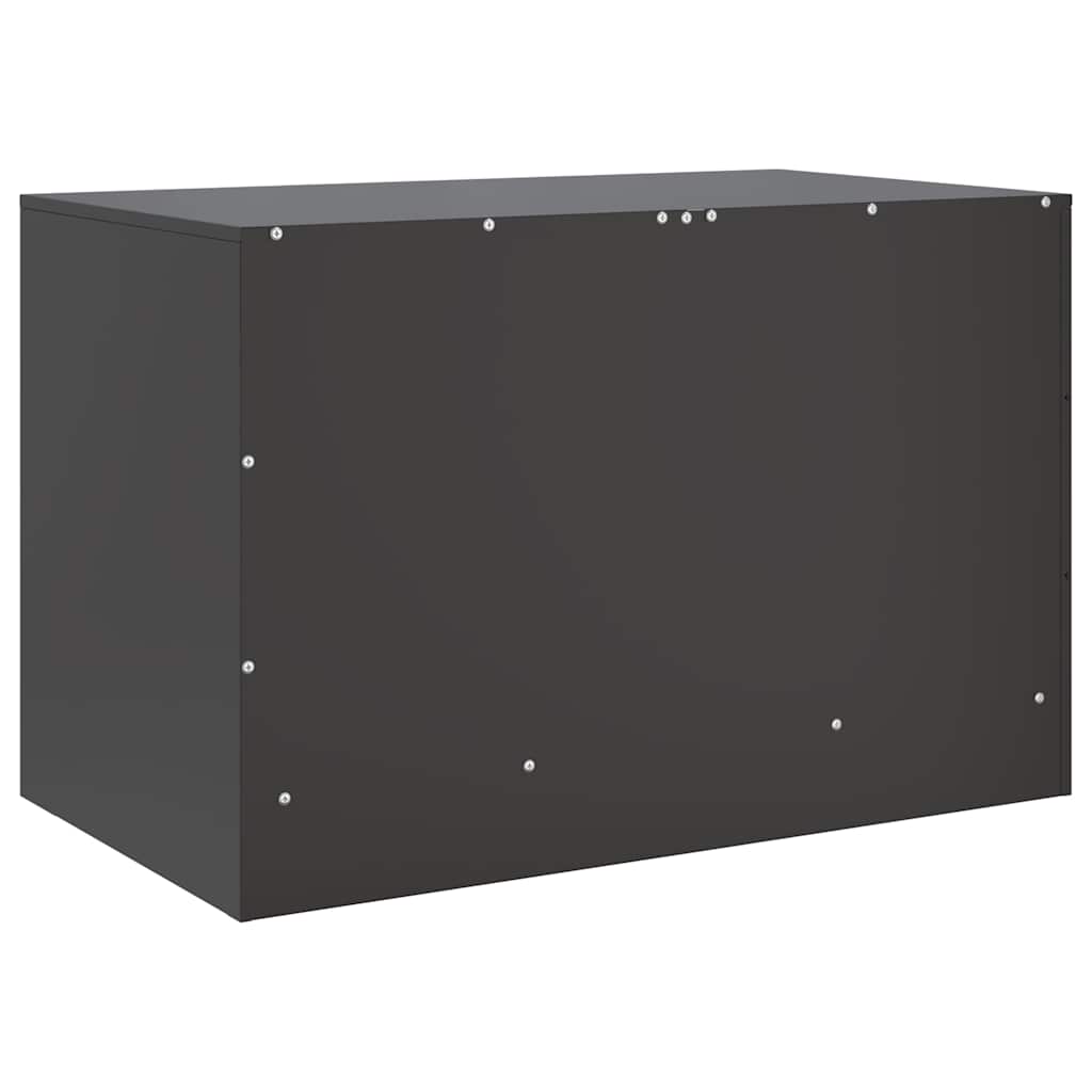 TV Cabinet Black 67x39x44 cm Steel