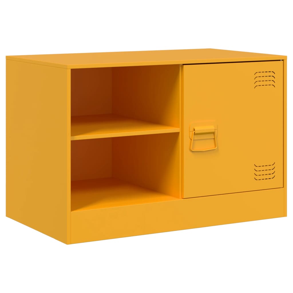 TV Cabinet Mustard Yellow 67x39x44 cm Steel