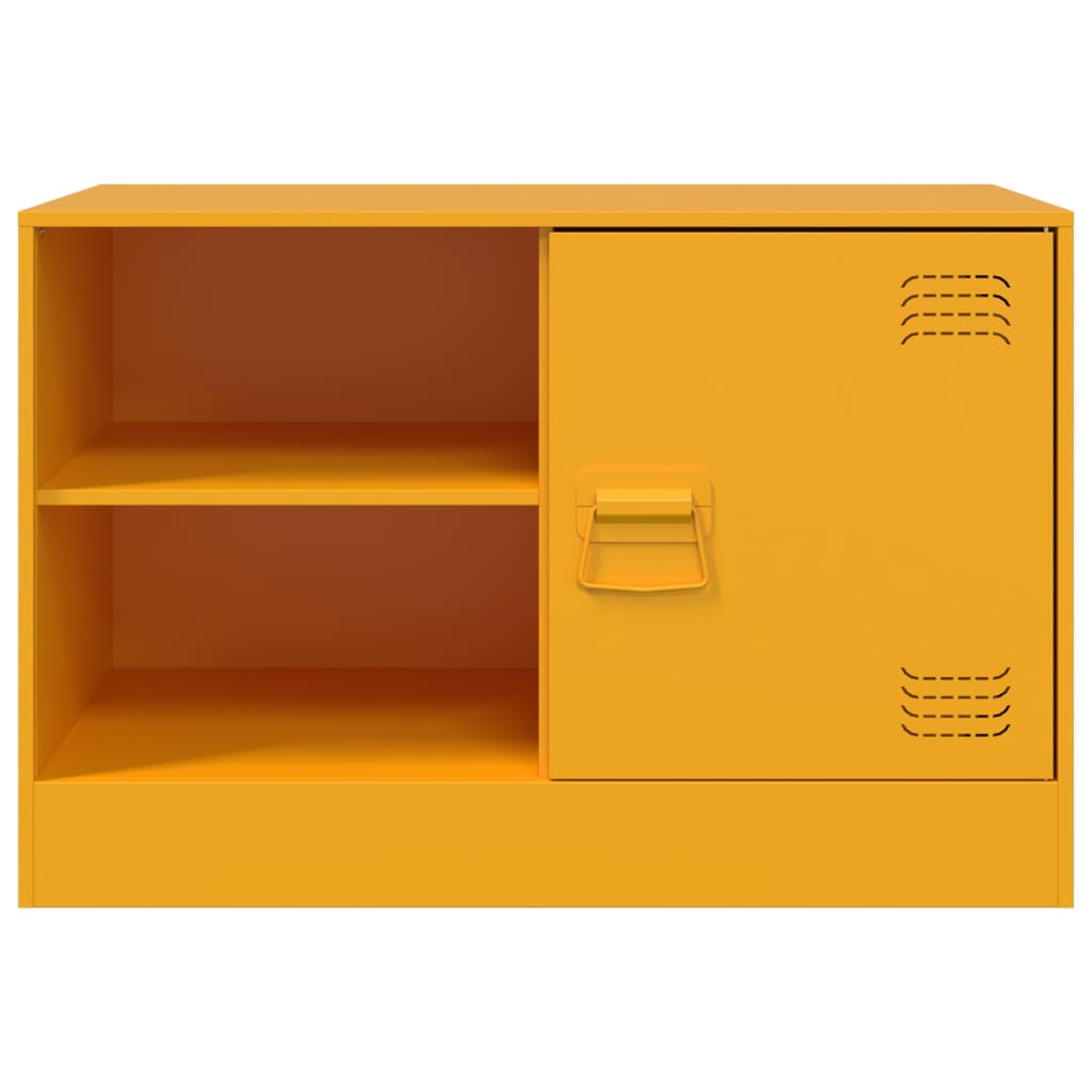 TV Cabinet Mustard Yellow 67x39x44 cm Steel
