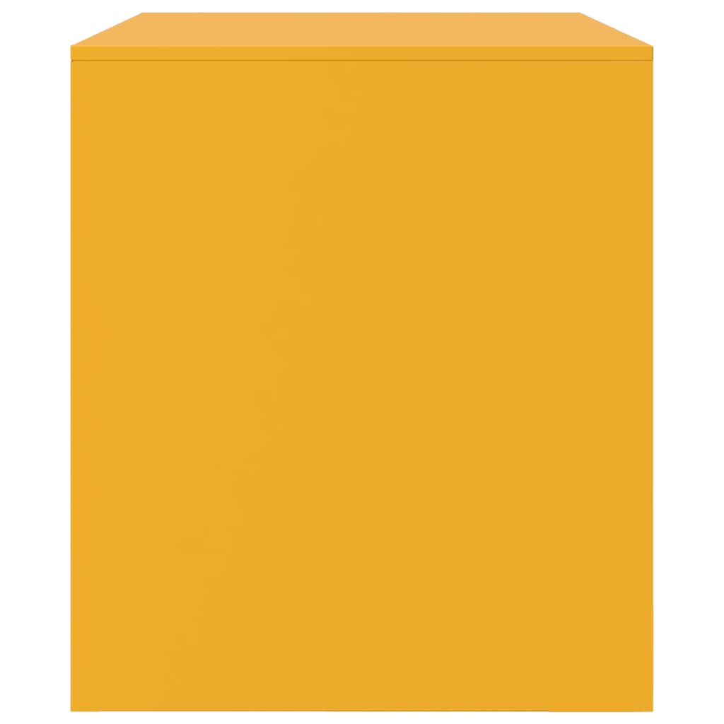 TV Cabinet Mustard Yellow 67x39x44 cm Steel