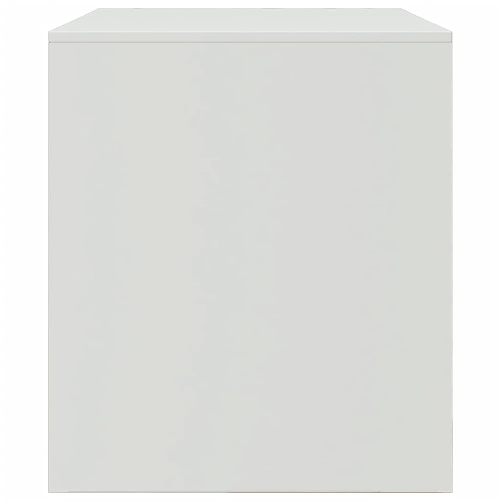 TV Cabinets 2 pcs White 67x39x44 cm Steel
