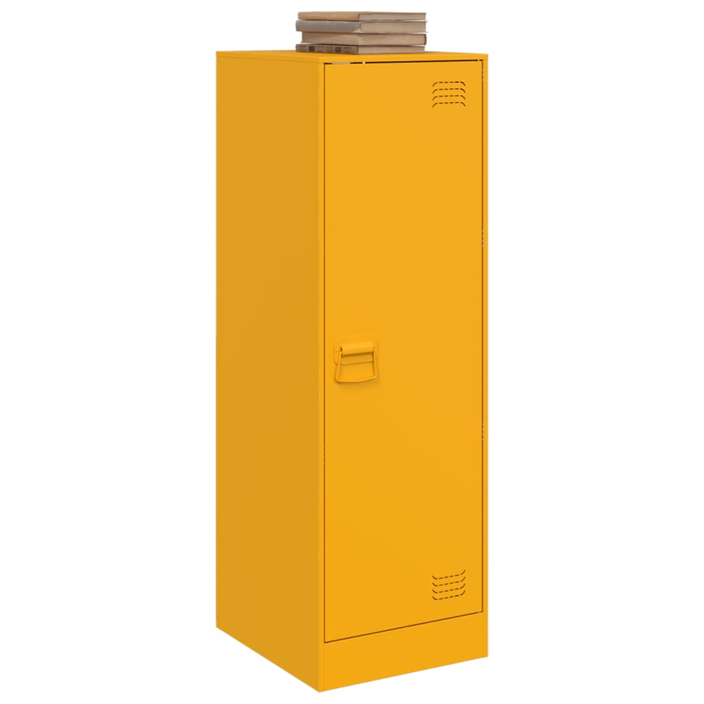 Mustard Yellow Steel Sideboard 34.5x39x107 cm | Stylish Storage Solution