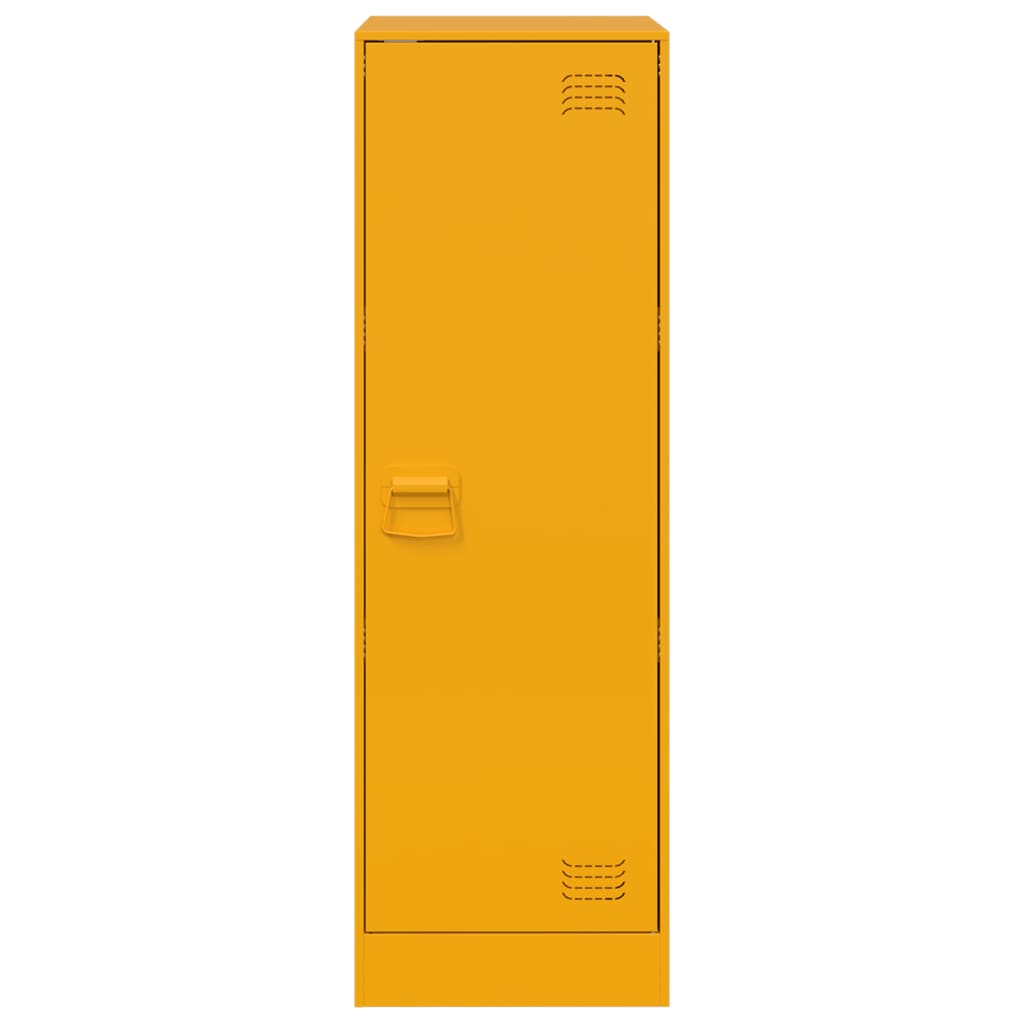 Mustard Yellow Steel Sideboard 34.5x39x107 cm | Stylish Storage Solution