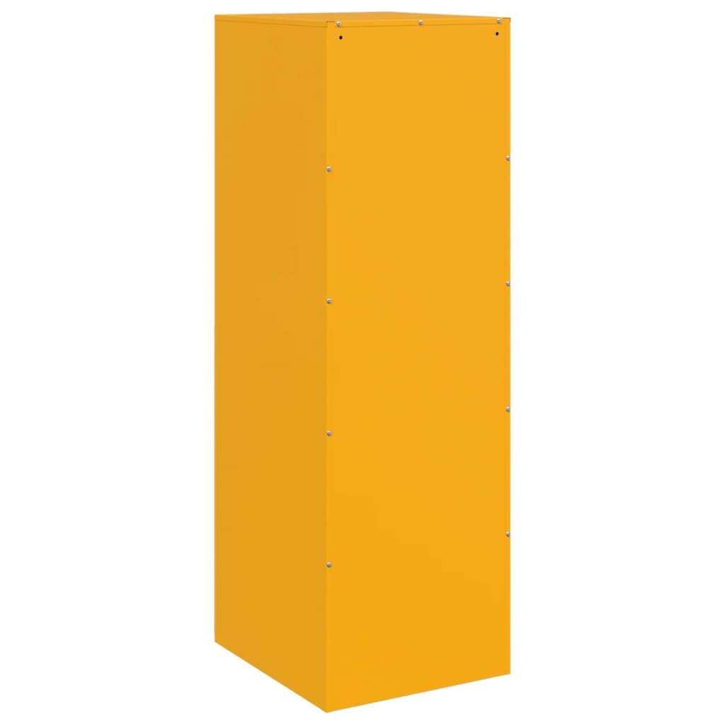 Mustard Yellow Steel Sideboard 34.5x39x107 cm | Stylish Storage Solution