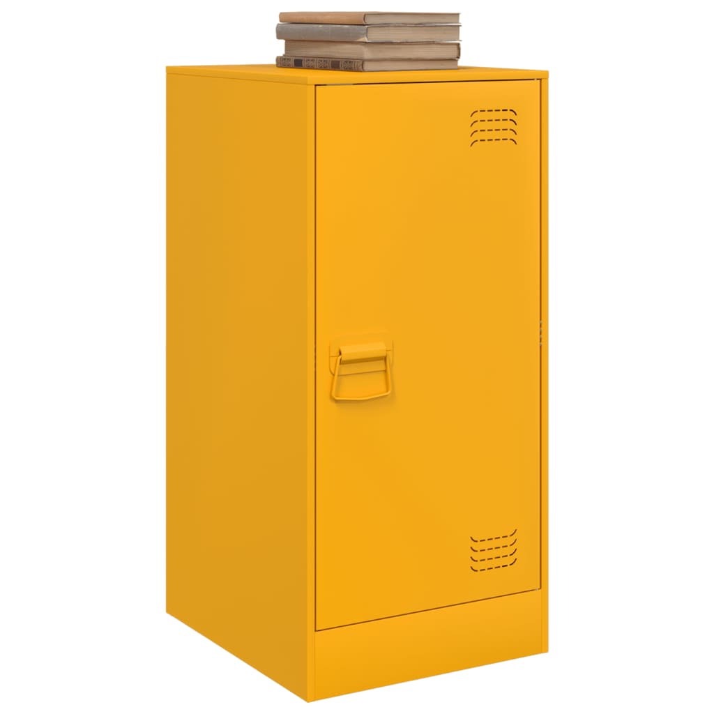 Mustard Yellow Steel Sideboard 34.5x39x73 cm - Stylish Storage