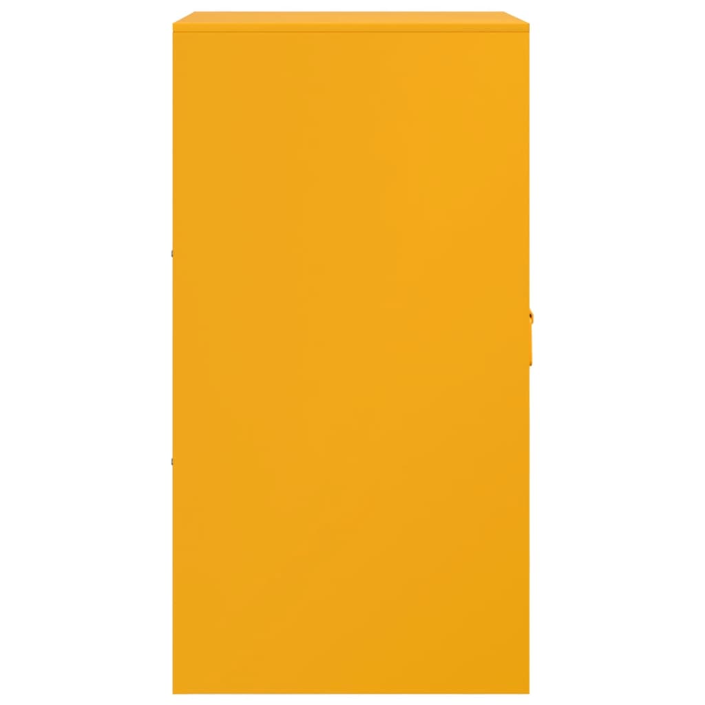 Mustard Yellow Steel Sideboard 34.5x39x73 cm - Stylish Storage