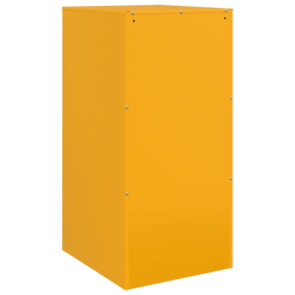 Mustard Yellow Steel Sideboard 34.5x39x73 cm - Stylish Storage