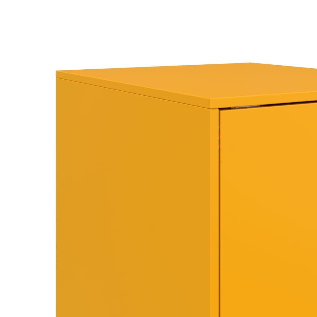 Mustard Yellow Steel Sideboard 34.5x39x73 cm - Stylish Storage
