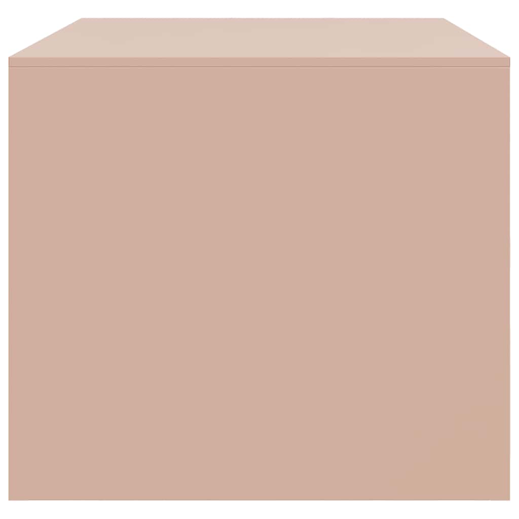 Coffee Table Pink 67x50x44 cm Steel