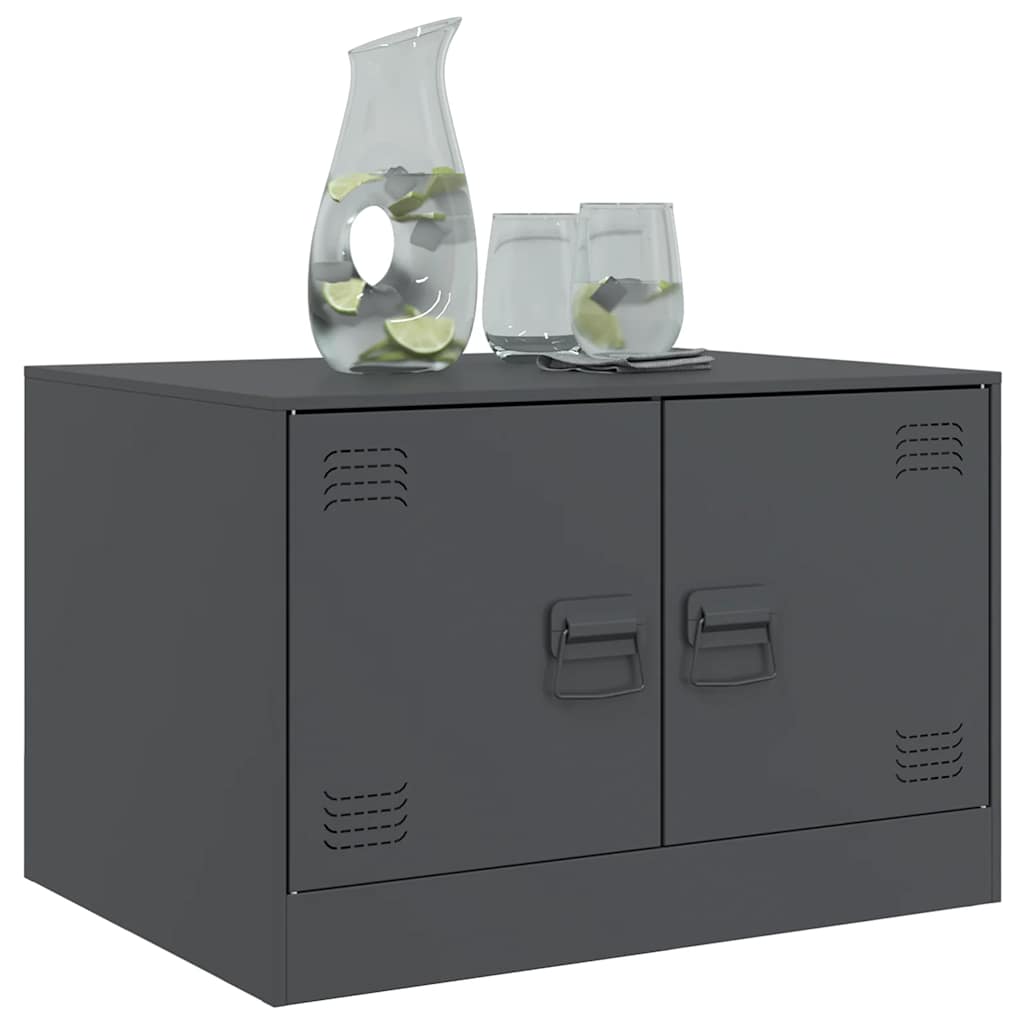 Coffee Table Anthracite 67x50x44 cm Steel