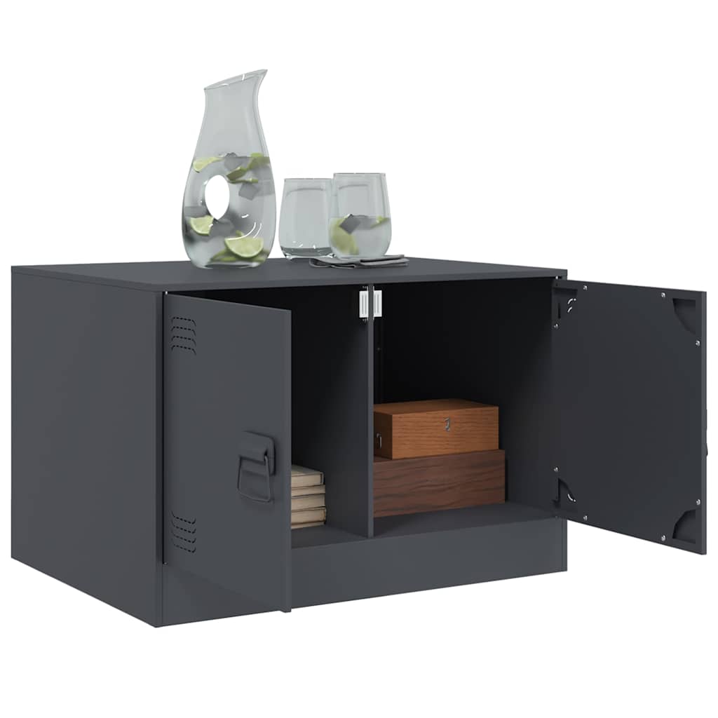 Coffee Table Anthracite 67x50x44 cm Steel