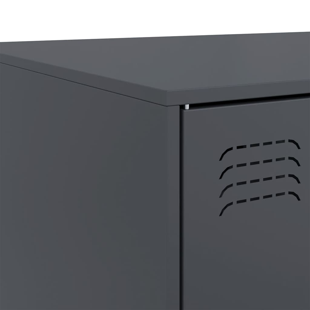Coffee Table Anthracite 67x50x44 cm Steel