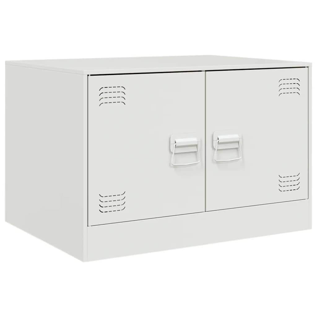 Coffee Table White 67x50x44 cm Steel
