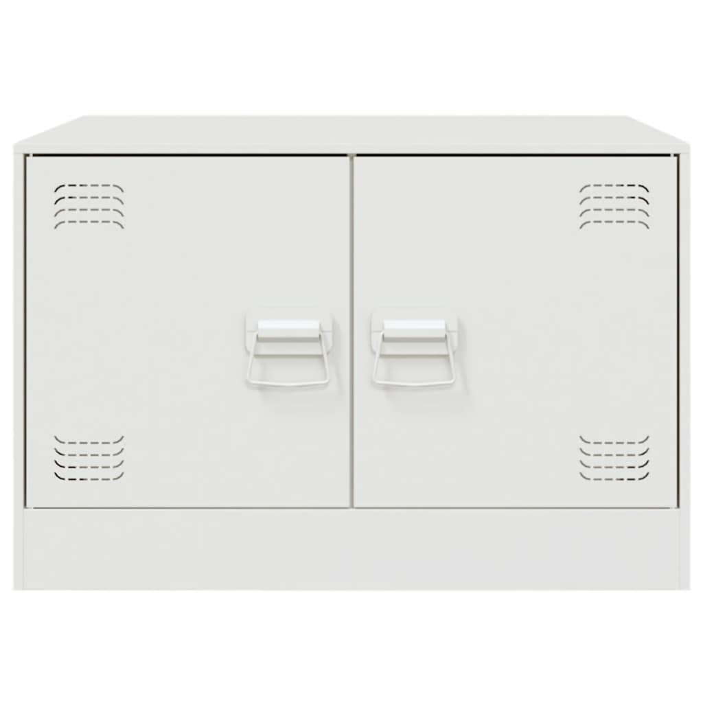 Coffee Table White 67x50x44 cm Steel