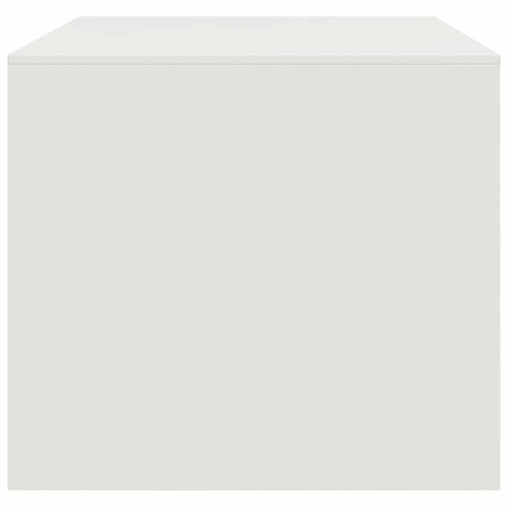 Coffee Table White 67x50x44 cm Steel