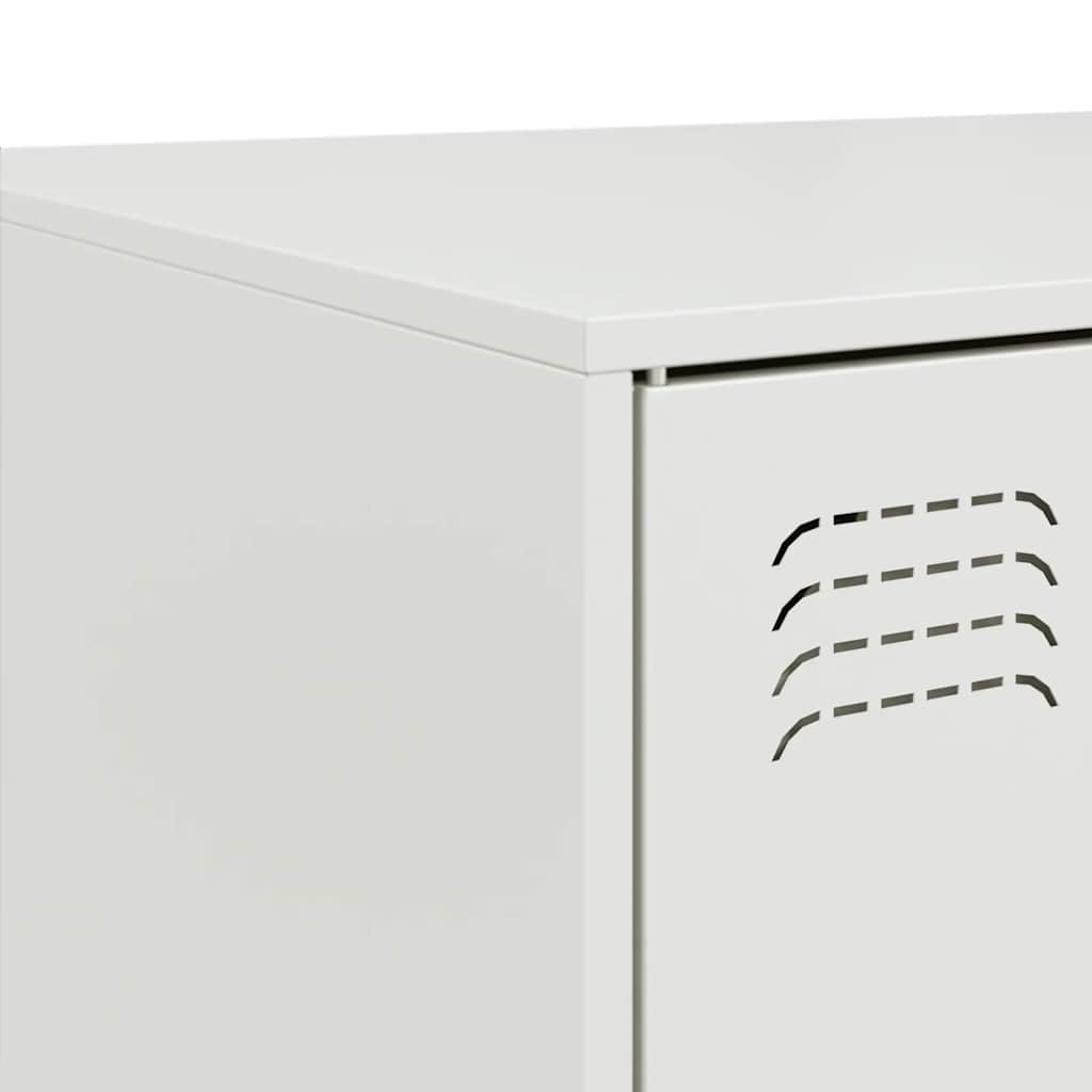 Coffee Table White 67x50x44 cm Steel