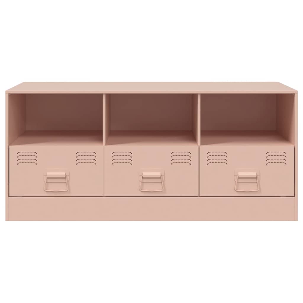 TV Cabinet Pink 99x39x44 cm Steel