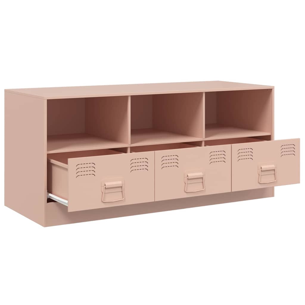TV Cabinet Pink 99x39x44 cm Steel