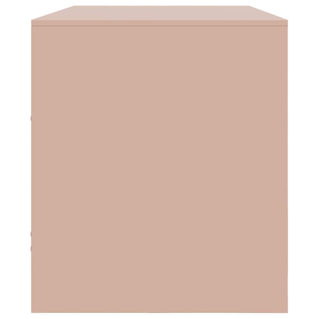 TV Cabinet Pink 99x39x44 cm Steel