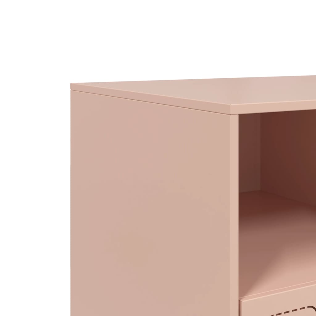 TV Cabinet Pink 99x39x44 cm Steel