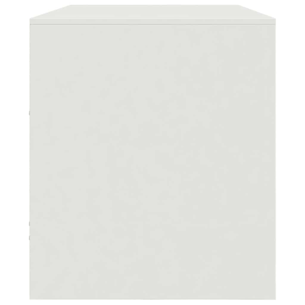 TV Cabinet White 99x39x44 cm Steel