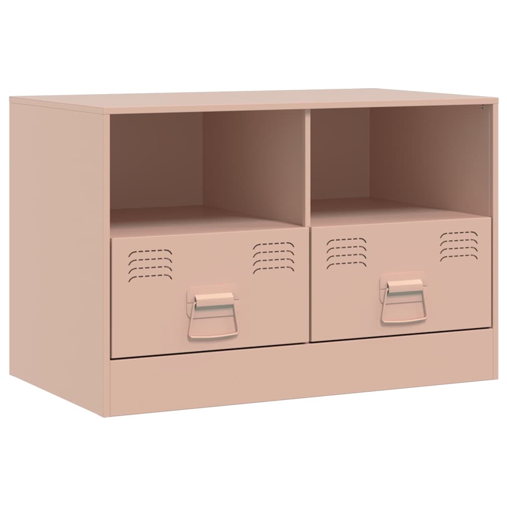 TV Cabinet Pink 67x39x44 cm Steel