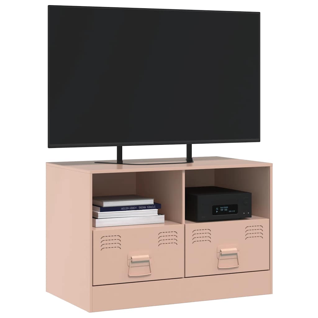 TV Cabinet Pink 67x39x44 cm Steel