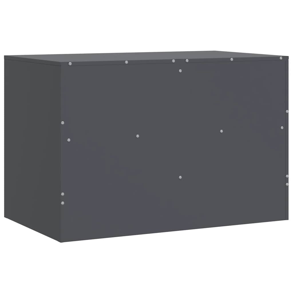 TV Cabinets 2 pcs Anthracite 67x39x44 cm Steel