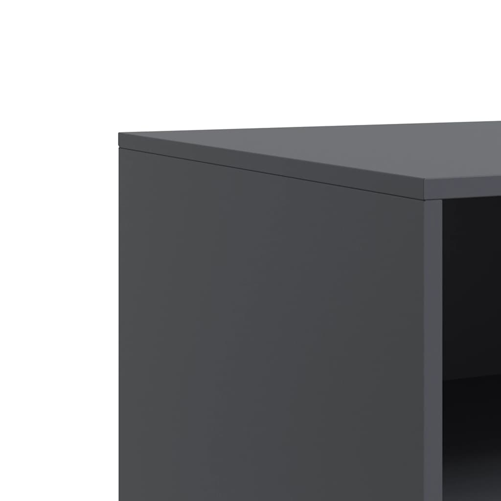 TV Cabinets 2 pcs Anthracite 67x39x44 cm Steel