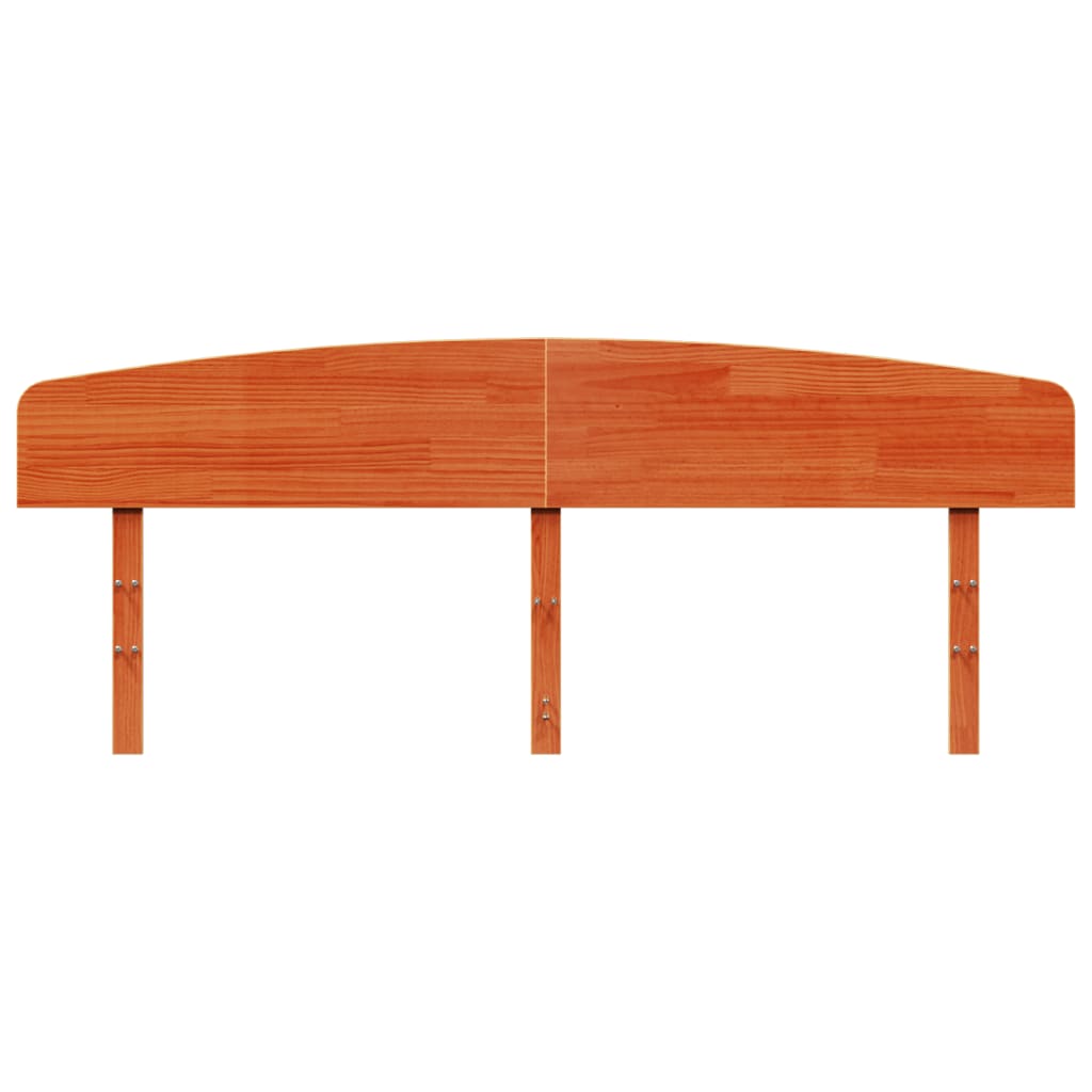 Solid Wood Pine Headboard, Wax Brown, 200 cm - Stylish & Durable