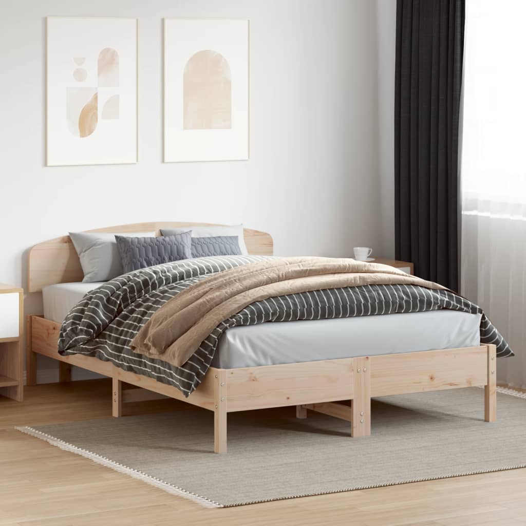 Solid Wood Pine Headboard, 160 cm – Durable, Stylish Design