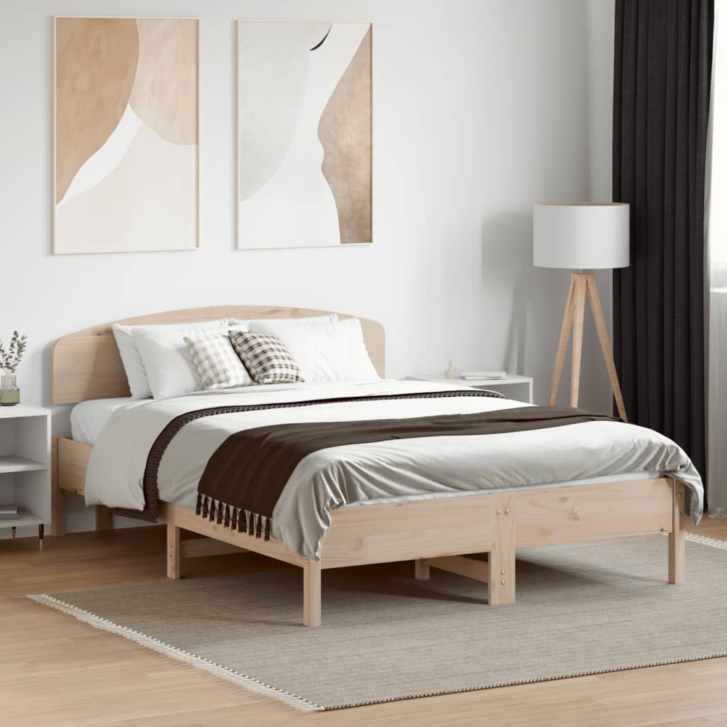 Solid Pine Wood Headboard 120cm - Durable & Stylish Design