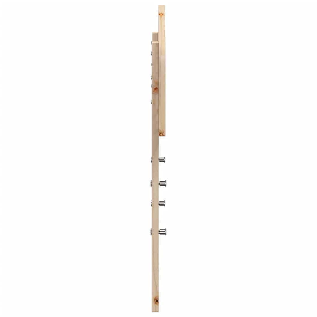 Solid Pine Wood Headboard - Natural Finish, 90 cm