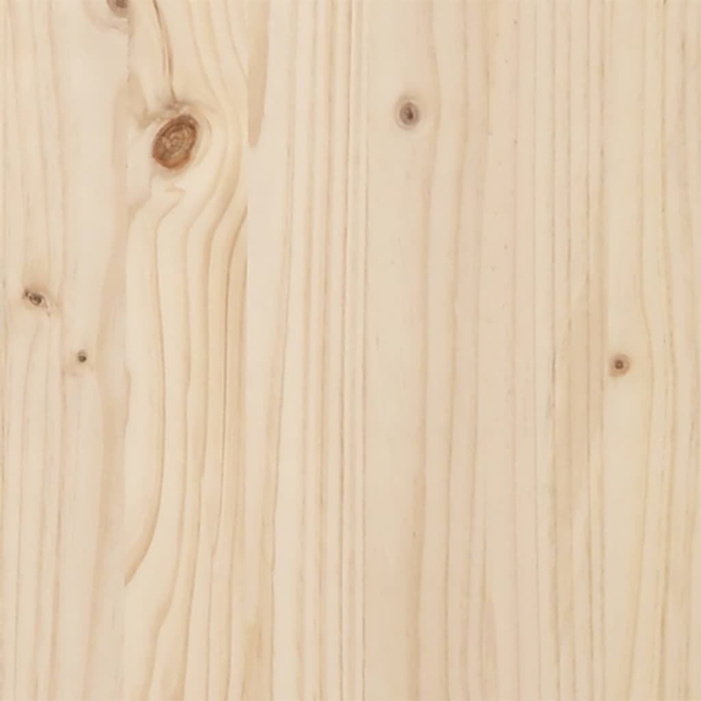 Solid Pine Wood Bed Frame 140x200 cm - Mattress Not Included