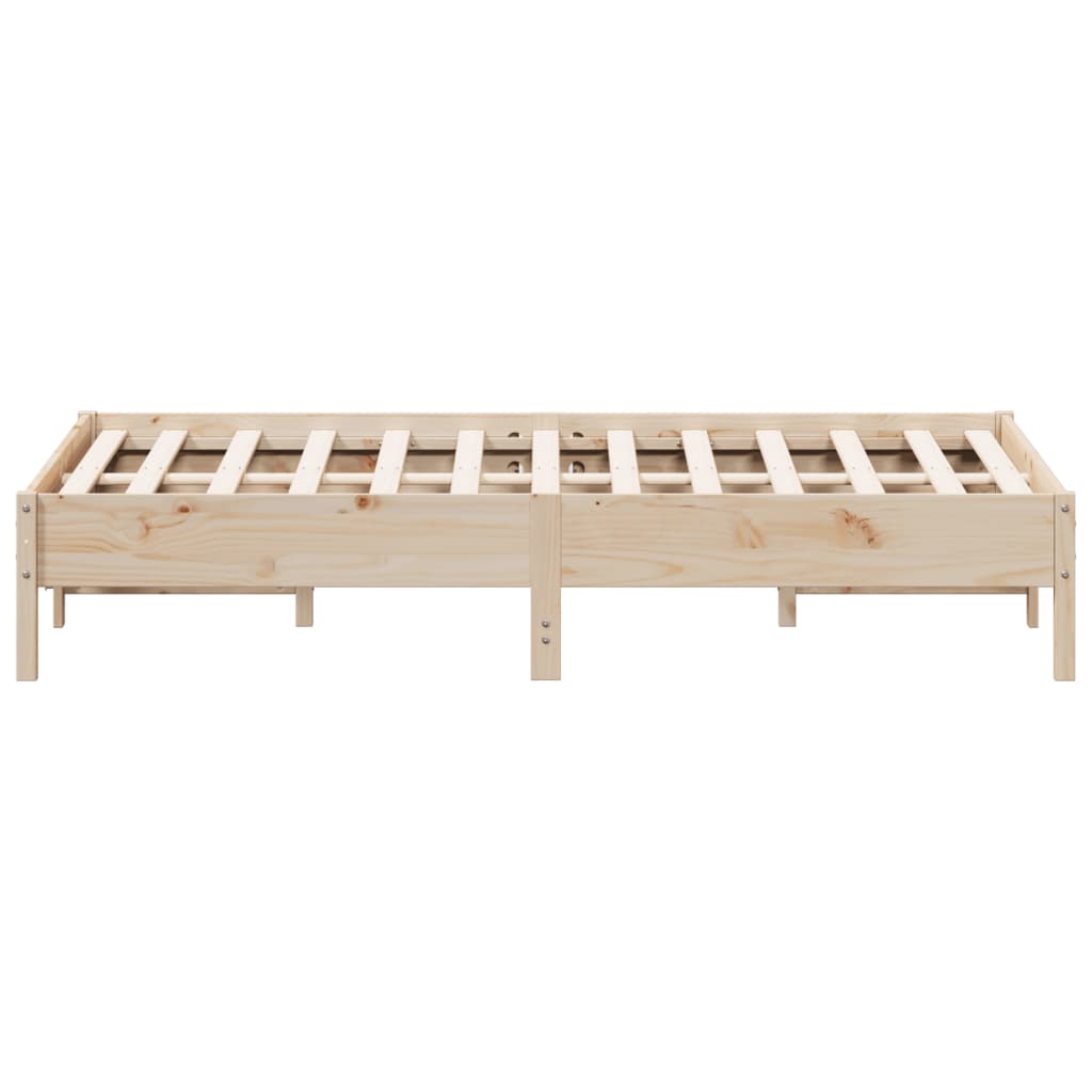 Solid Pine Wood Bed Frame 120x200 cm - No Mattress