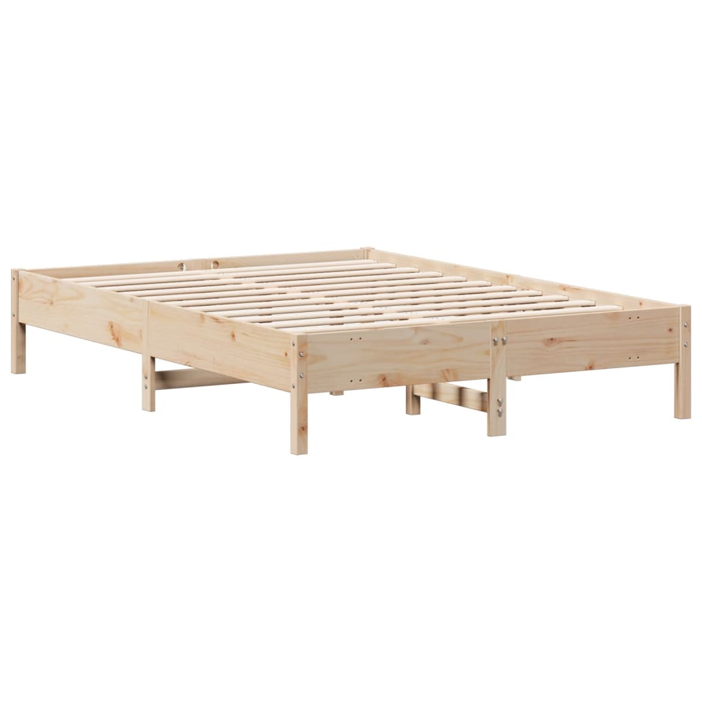 Solid Pine Wood Bed Frame 120x200 cm - No Mattress