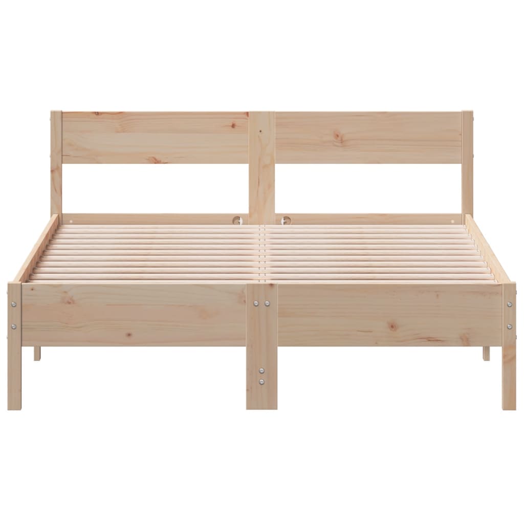Solid Wood Pine Bed Frame 120x200 cm - No Mattress Included