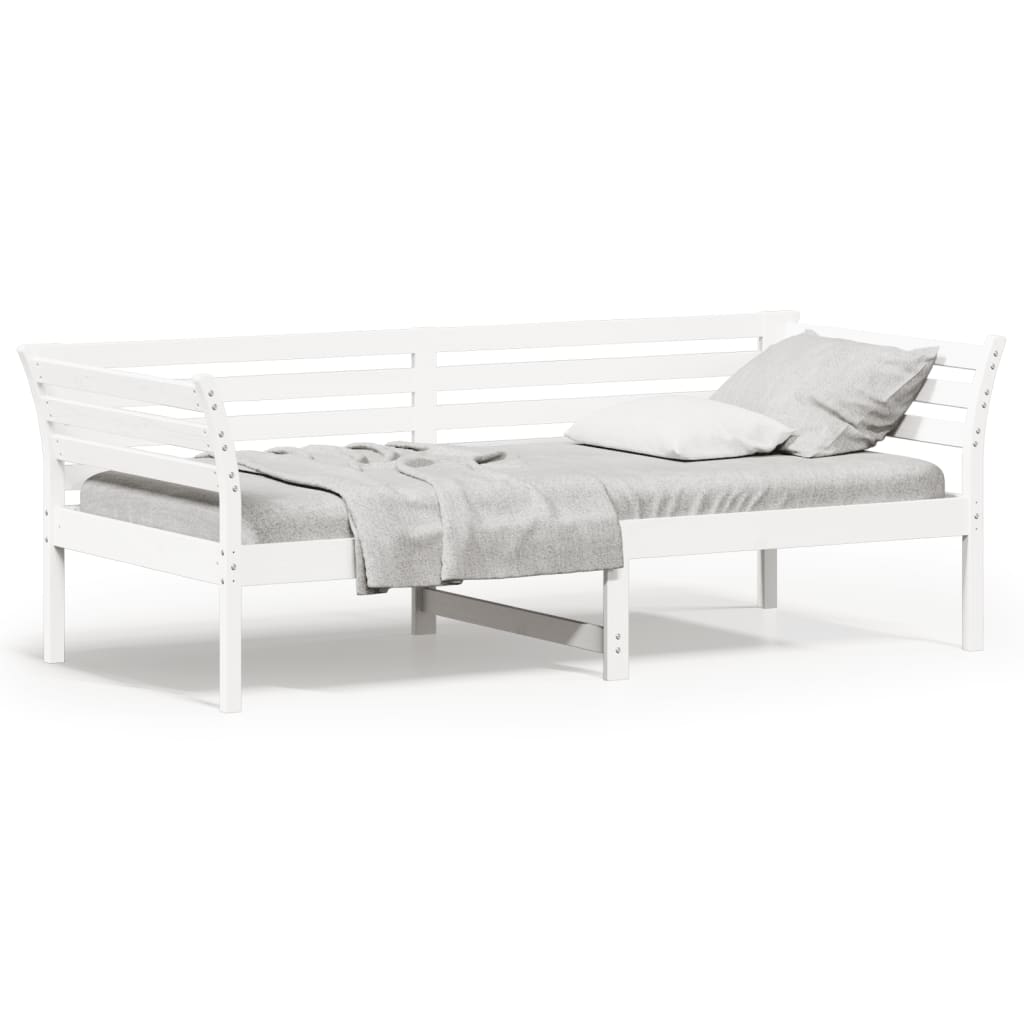 Solid Pine White Day Bed Frame 90x200 cm - No Mattress Included