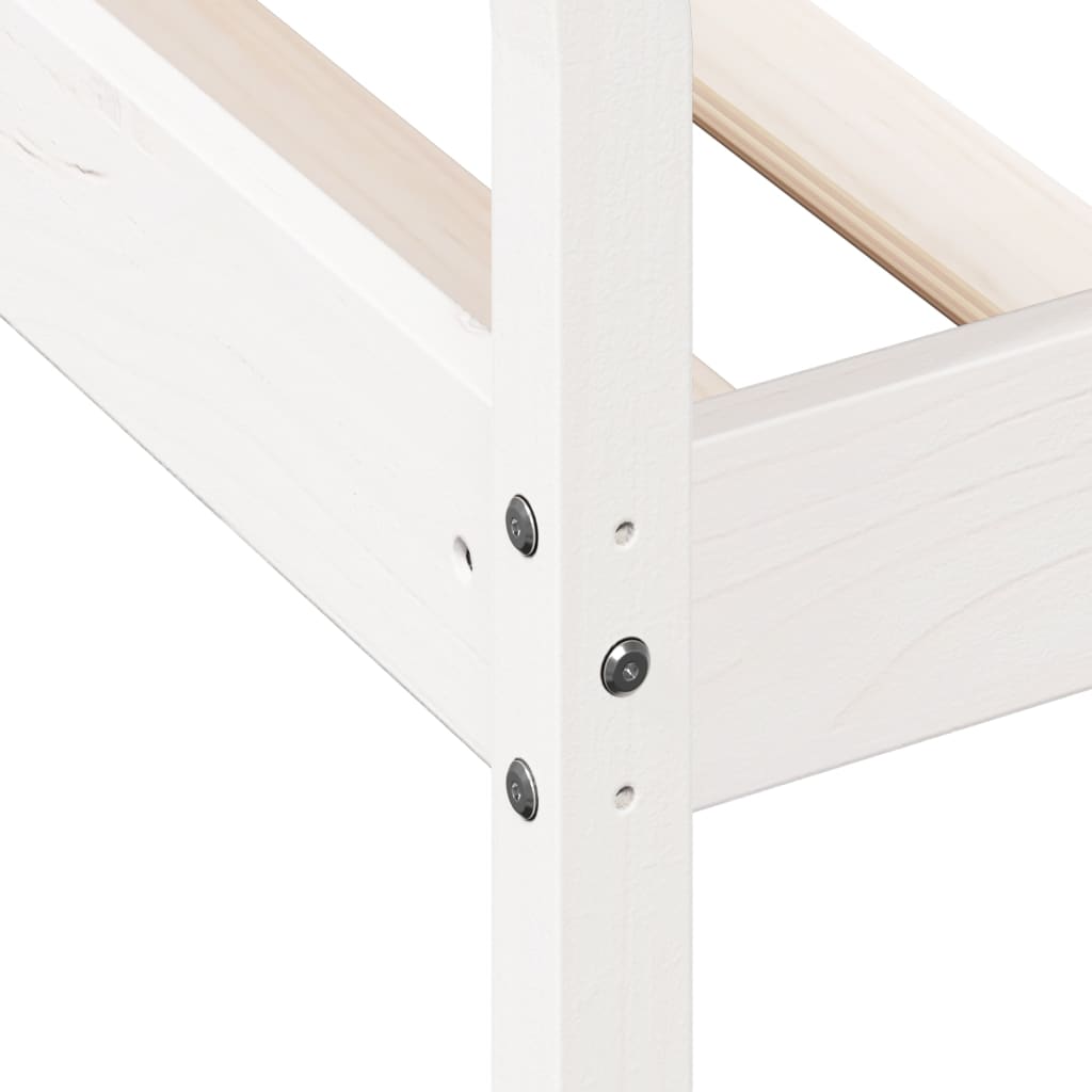 Solid Pine White Day Bed Frame 90x200 cm - No Mattress Included